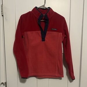 Columbia Three Lakes Pink Half Snap Fleece Pullover Women’s XS